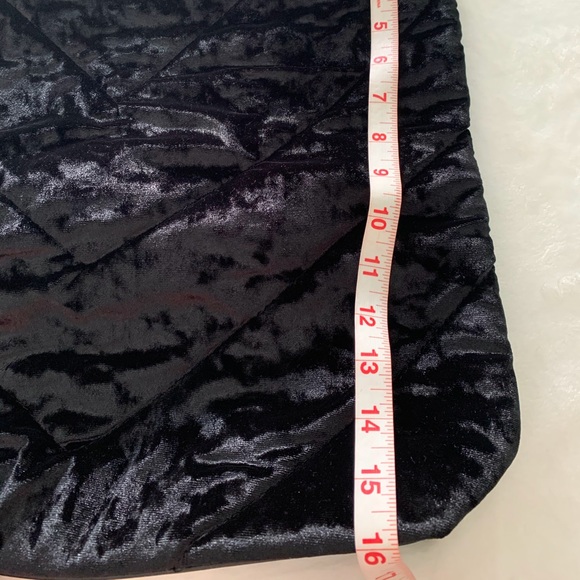 Victoria Secret Black Velvet Mini Tote Brand New - Picture 6 of 6